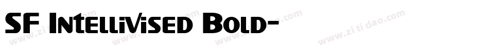 SF Intellivised Bold字体转换